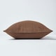 image 2 of Homescapes Cotton Rajput Ribbed Chocolate Cushion Cover - 60 x 60 cm | Brown | Chocolate | 60 x 60 cm