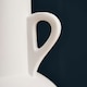 image 3 of BHS Jug Ceramic Vase, White White | White