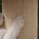 image 9 of PawHut 96cm Multi-level Cat Tree with Scratch Post Removable Cover, Grey