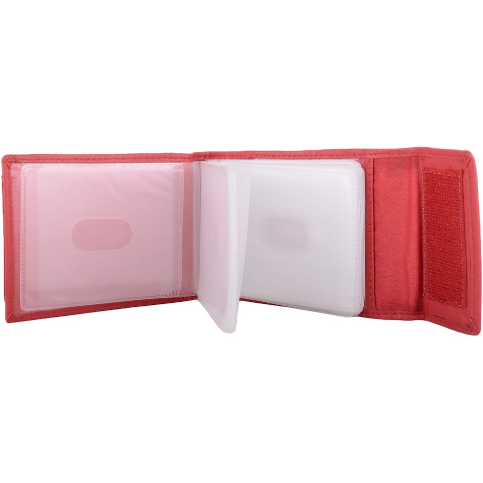 image 1 of London Leathergoods RFID Proctect Leather Credit Card / Travel Card Holder / Wallet / Purse - Red | Red | Red