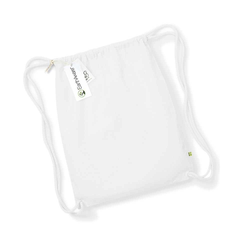 Westford Mill EarthAware Organic Drawstring Bag - White - One Size White | One Size