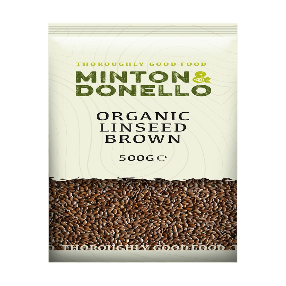 image 1 of Minton & Donello Organic Brown Linseed 6 x 500g
