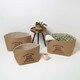 image 5 of Homescapes Set of 3 Jute Storage Baskets Cream