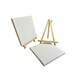 image 5 of 20x20cm Canvas and Wooden Easel Set