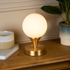 RECHARGEABLE WHITE OPAL GLASS TL Gold