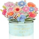 image 1 of Floral Charm in Blue Vase 3D Pop Up Greeting Card