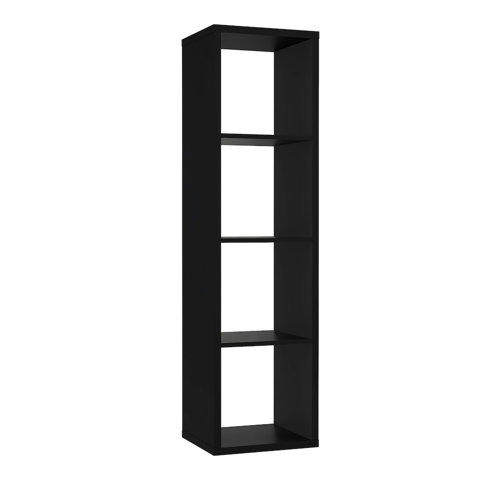 image 1 of Mauro 3 Shelves Storage Unit in Matt Black