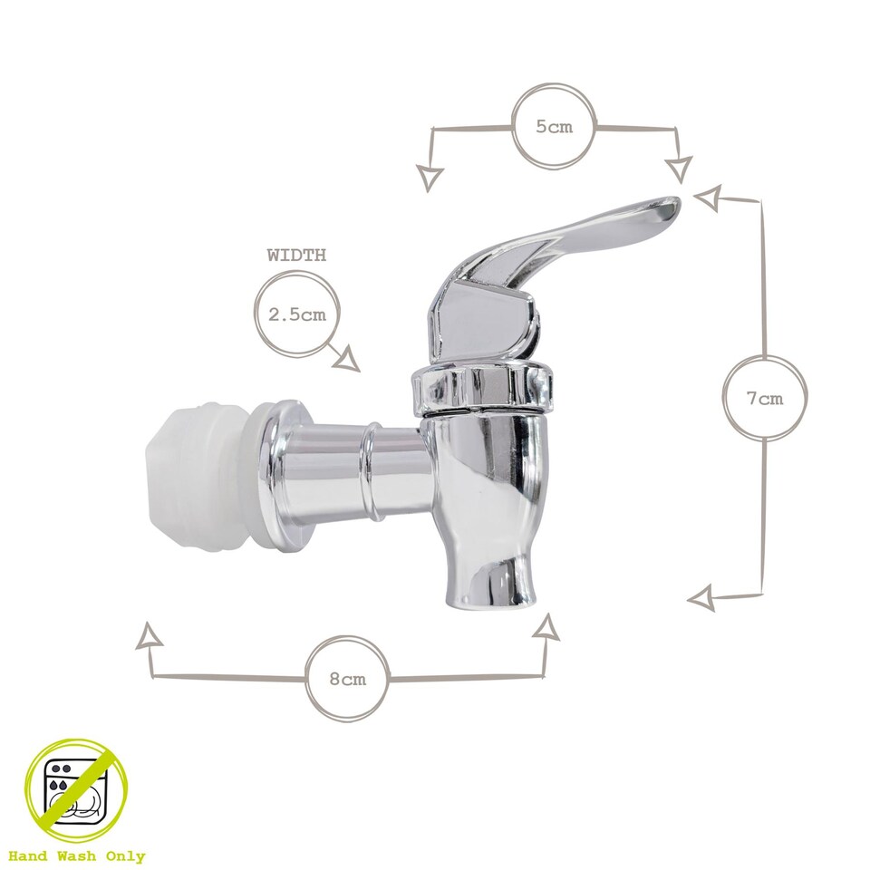 image 1 of Rink Drink Drinks Dispenser Spouts - Chrome - Pack of 2