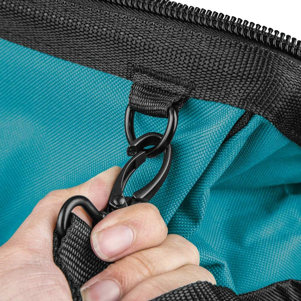 image 1 of Makita 831303 9 Black Blue Contractors Tool Bag 19in