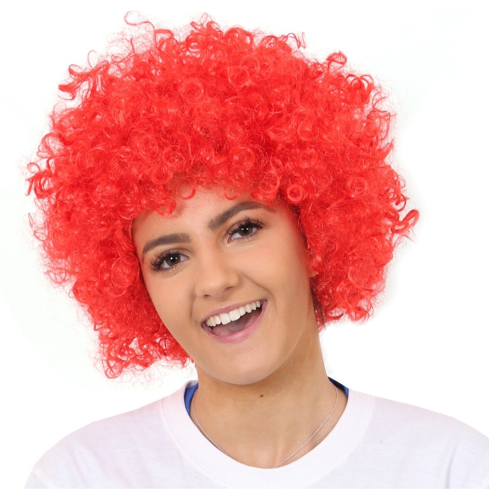 image 1 of Pack of 1 Red Curly Wig Red | One Size