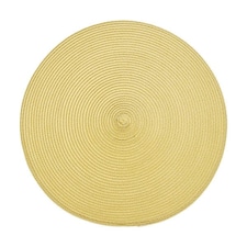 Walton & Co Saffron Circular Ribbed Placemat