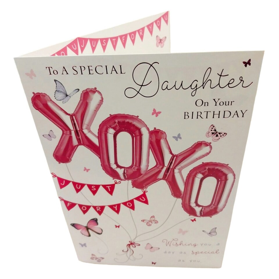 image 1 of To a Special Daughter on your Birthday Balloon Boutique Greeting Card