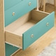 image 7 of Junior Vida Neptune 3 Piece Bedroom Set, Blue & Oak (Bedside Table, Drawer Chest, Wardrobe) | Blue | Blue & Oak | 3