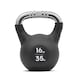image 2 of Adidas 16 kg Neoprene-Coated Cast Iron Kettlebell | Black | Black | Not provided