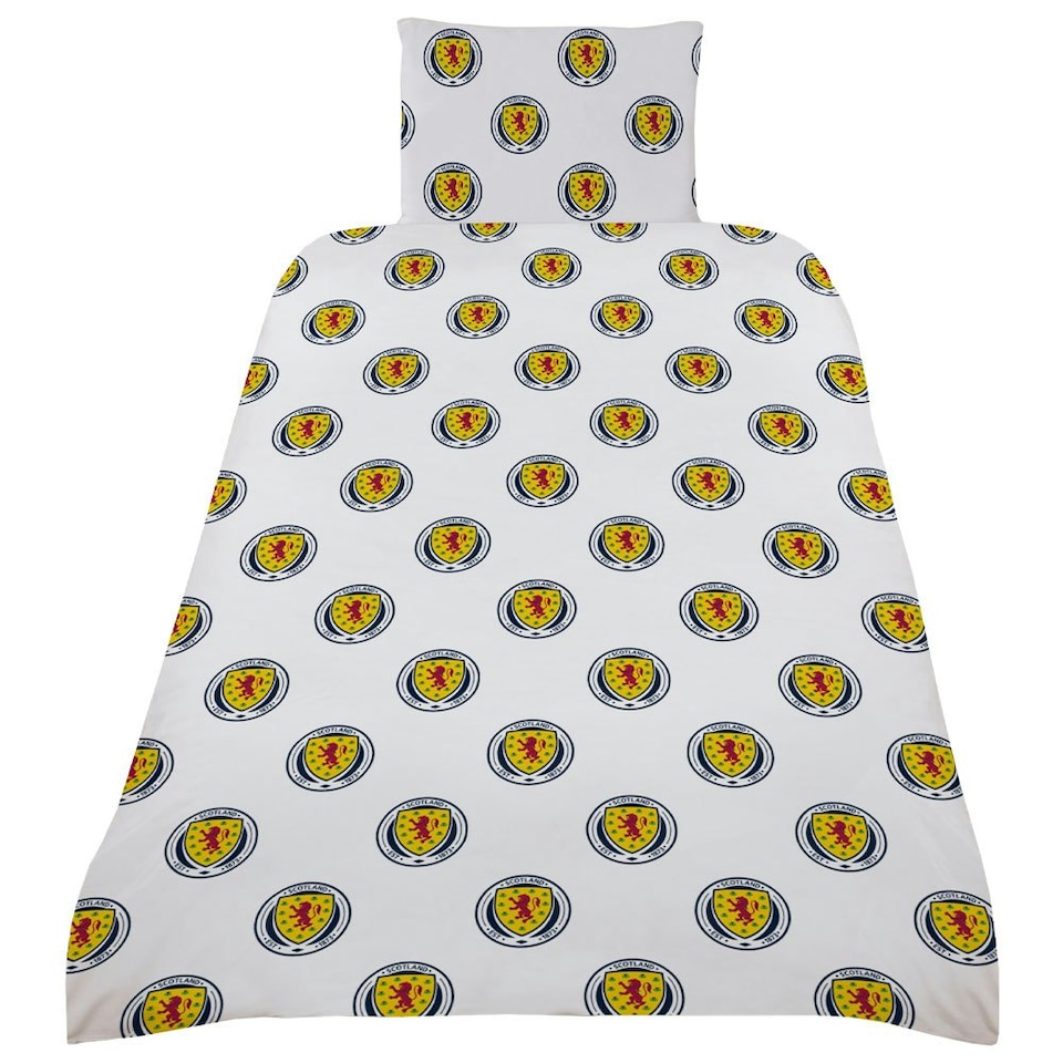 image 1 of Scottish FA Duvet Set - Navy/White/Yellow - Single