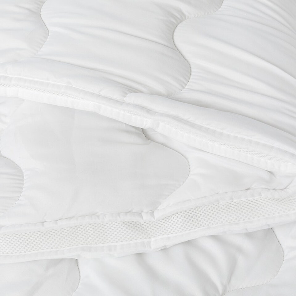 image 1 of Dual Layer 3cm Mattress Topper Air Flow Hypo Allergenic Soft Touch Bedding White | Small Single