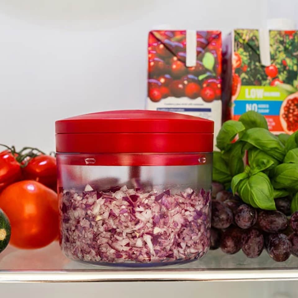 image 1 of KitchenAid Hand Pull Food Chopper Empire Red