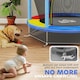 image 8 of HOMCOM Kids Trampoline Mini Bouncer w/ Enclosure Net for 3-6 Years