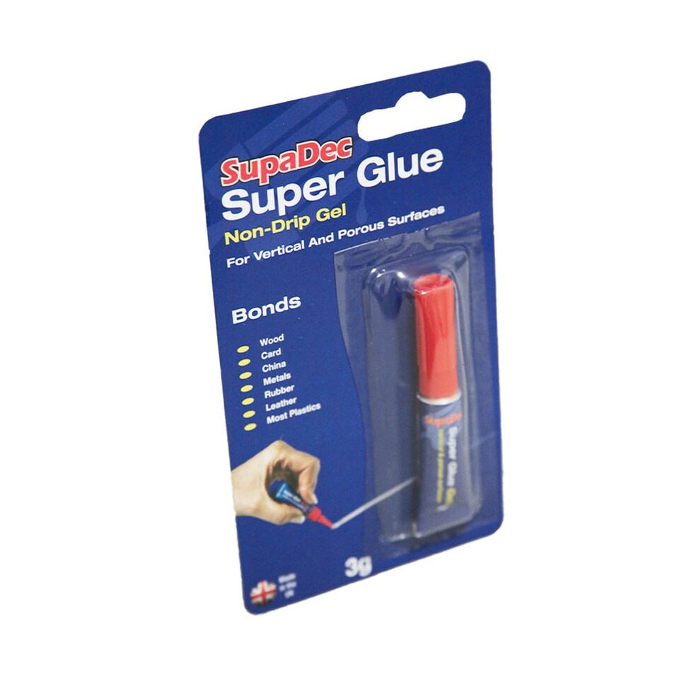 image 1 of SupaDec Super Glue - Blue/Red - 3g