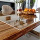 image 3 of 2mm Thick Clear Transparent PVC Tablecloth - 1.45cm Wide | Clear | Length: 3.5m