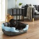 image 2 of Water resistant Dog Bed, water resistant, washable, small to large sizes - Bunty Anchor Purple | XL