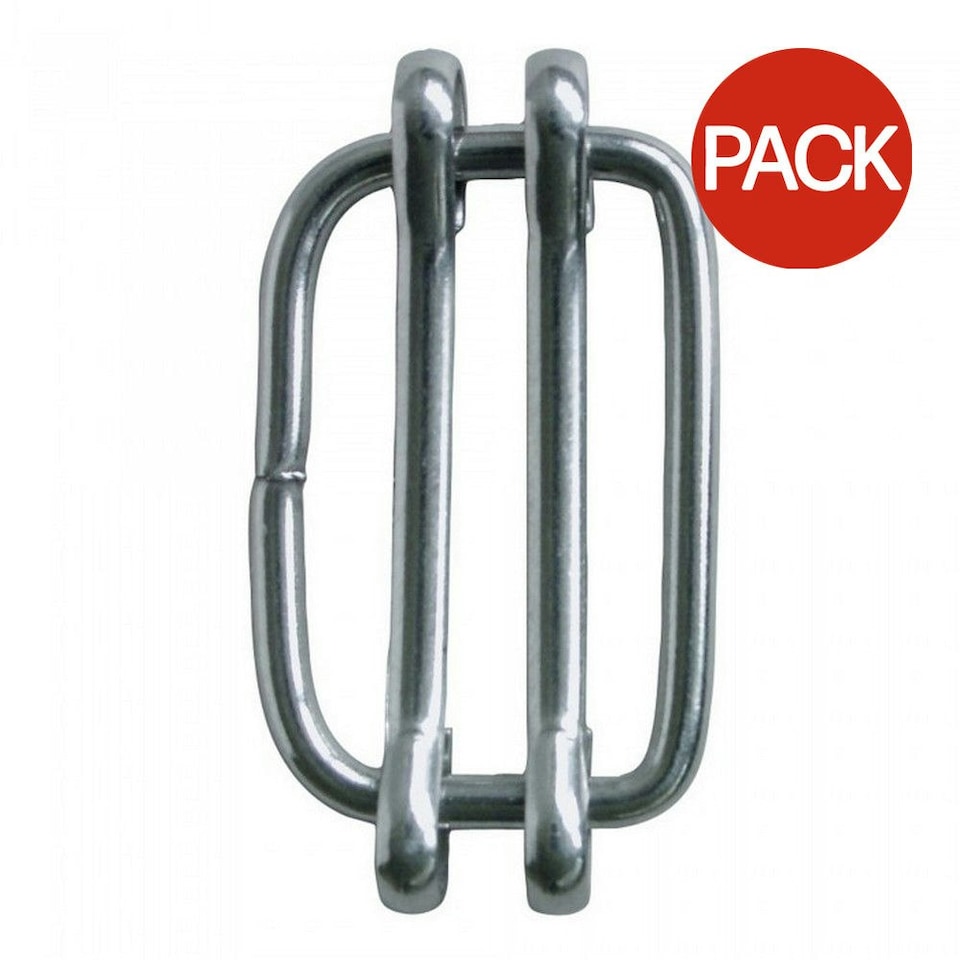 Corral Stainless Steel Tape Connector (Pack Of 10) - Silver - 13mm