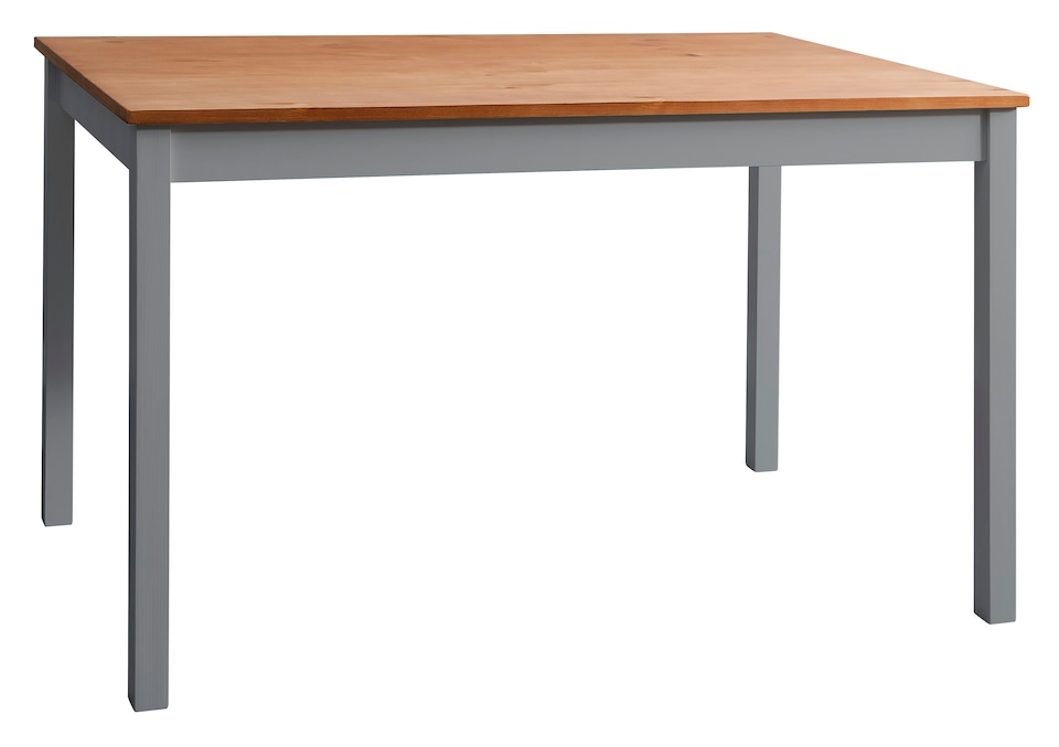 image 1 of Annika Dining Table in Grey & Pine | White | One Size | 1