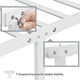 image 6 of Yaheetech 3ft Single Simple Metal Bed Frame Mattress Foundation White