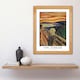 image 4 of Edvard Munch The Scream Art Wood Framed Wall Art Print | Orange