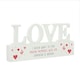 image 6 of Personalised Red Hearts Wooden Love Ornament