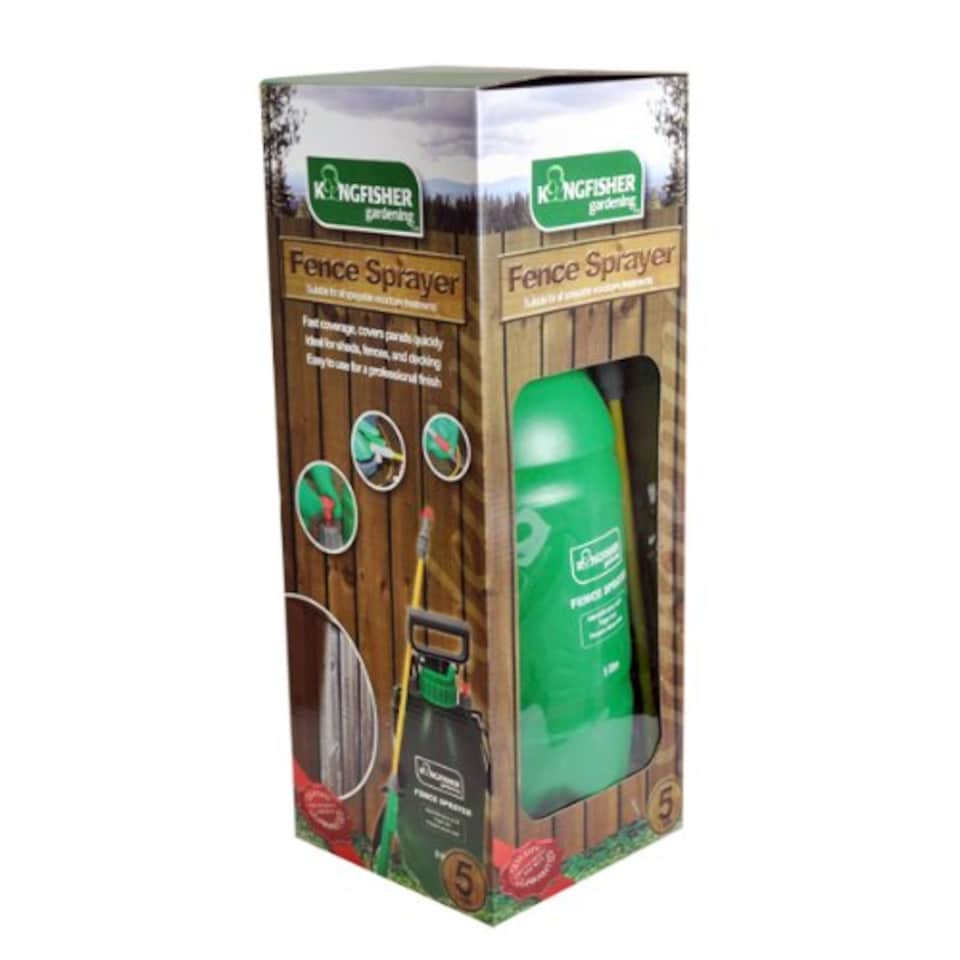 image 1 of 5 Litre Garden Fence Pressure Sprayer with Adjustable Spray Nozzle | Green | Green