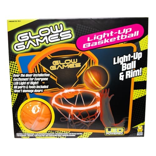 Glow Games Light-Up Basketball Set - Brand New