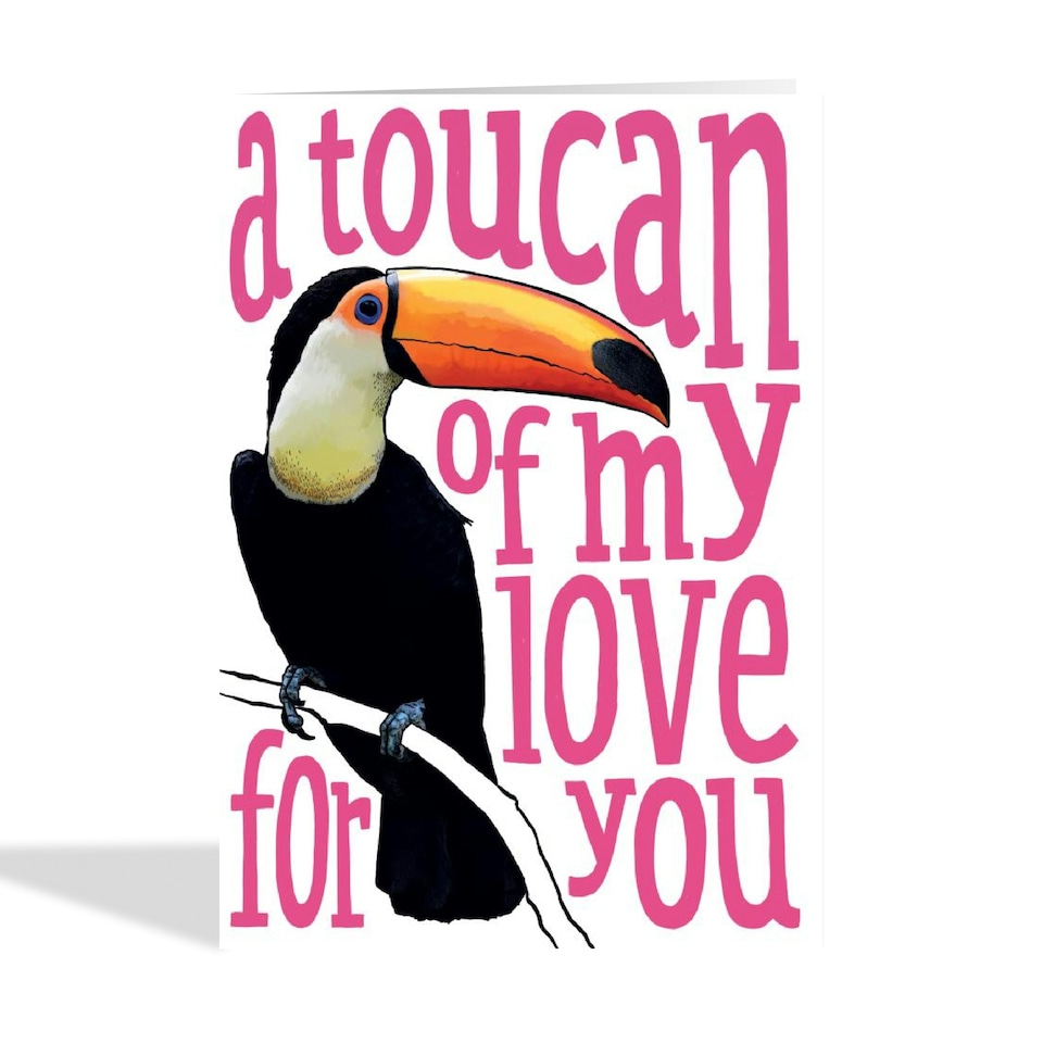 image 1 of Cute Toucan Anniversary Card