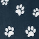 image 2 of OHS Pet Dog Blanket Crate Paw Puppy Animal Mat, 120x150cm - Navy Blue