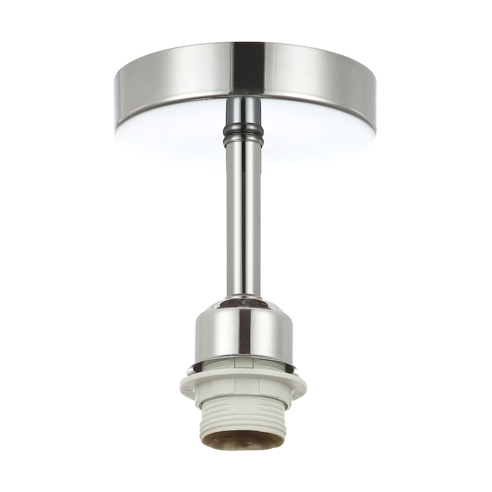 image 1 of Polished Chrome Plated Ceiling Light Fitting for Industrial Style Light Bulbs | Chrome