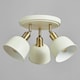 image 4 of BHS Dale Galley 3 Light Adjustable Spotlight Plate, Satin Ivory