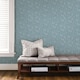 image 2 of NuWallpaper NU2918 Navy Poplin Textured Peel & Stick Wallpaper, Navy Multi