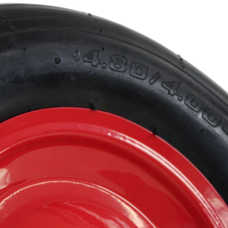 image 1 of 16 Inch Steel Rim Wheelbarrow Replacement Pneumatic Wheel Including Axle