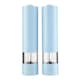 image 3 of Cooks Professional Electric Salt & Pepper Mill Set | Adjustable Grind Settings | Simple One-Button Operation | Blue
