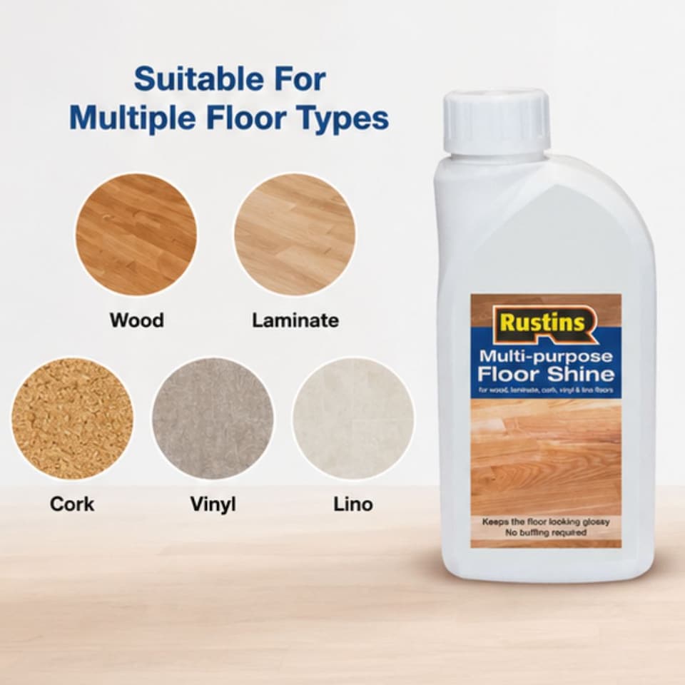 image 1 of Rustins Multi-Purpose Floor Shine 1 Litre