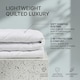 image 6 of Homescapes Advanced Cooling Mattress Topper | White | Small Double | 1