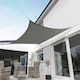 image 2 of 3m Square Waterproof Charcoal Sun Shade Sail