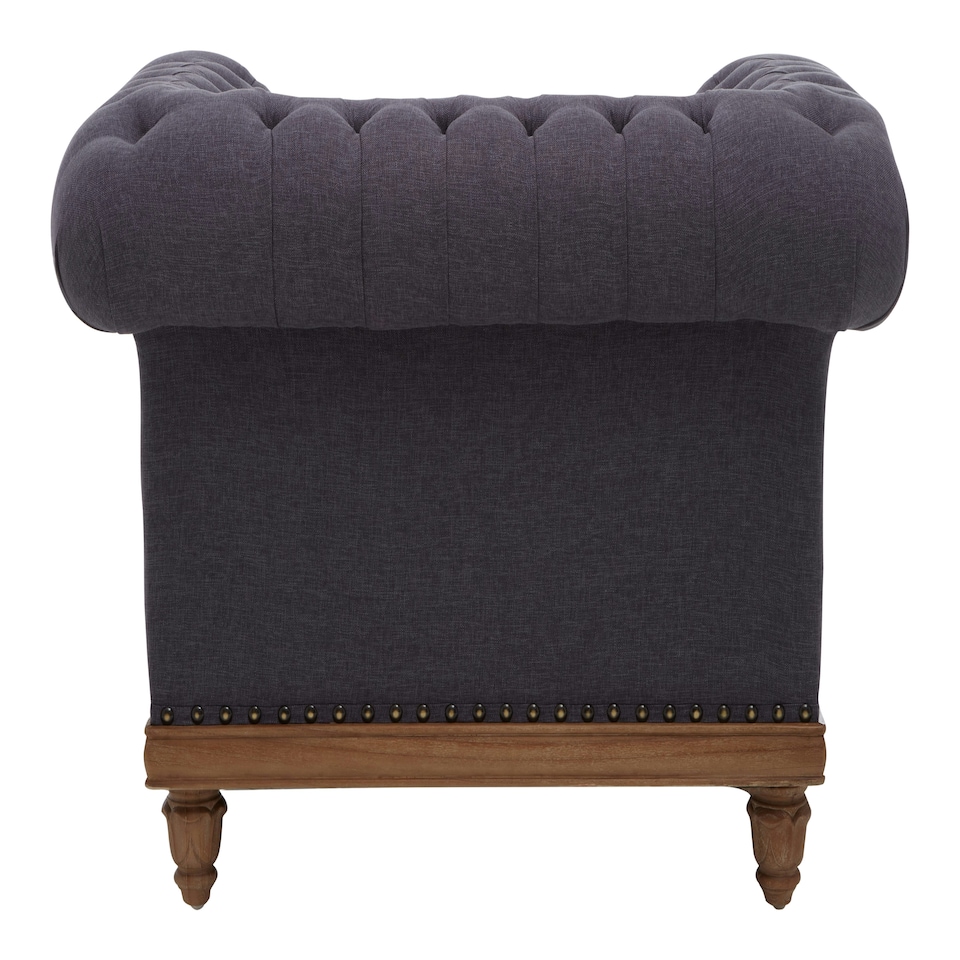 image 1 of Cabra Chesterfield Graphite Chair Grey