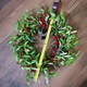 image 6 of 60cm (24 inches) Large Luxury Christmas Mistletoe Leaf and Red Berry Floristry Wreath