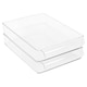 image 1 of 2 Clear Plastic Fridge Rack Box Cupboard Storage Holder Tray
