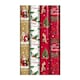 image 1 of Pack of 4 4m Traditional Christmas Design No SHrink Gift Wrap Rolls