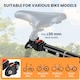 image 3 of HOMCOM Folding Bicycle Cargo Storage Cart and Luggage Trailer with Hitch