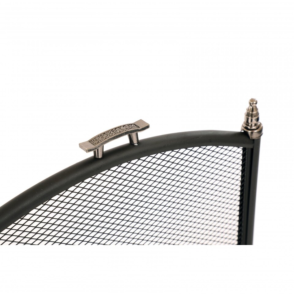 image 1 of Heavy Duty Steel 4 Panel Fire Screen Spark Guard