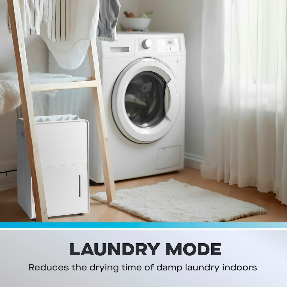 image 1 of Daewoo 20L Dehumidifier with Laundry & Quiet Modes, Air Purifier, 4L Tank