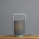 image 2 of ValueLights Edwin Brushed Silver Table Lamp and E14 Golfball LED 4W Warm White 3000K Bulb